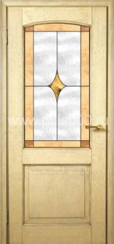 Входная дверь с витражом МДФ PLS-4, цена 72 450  руб.